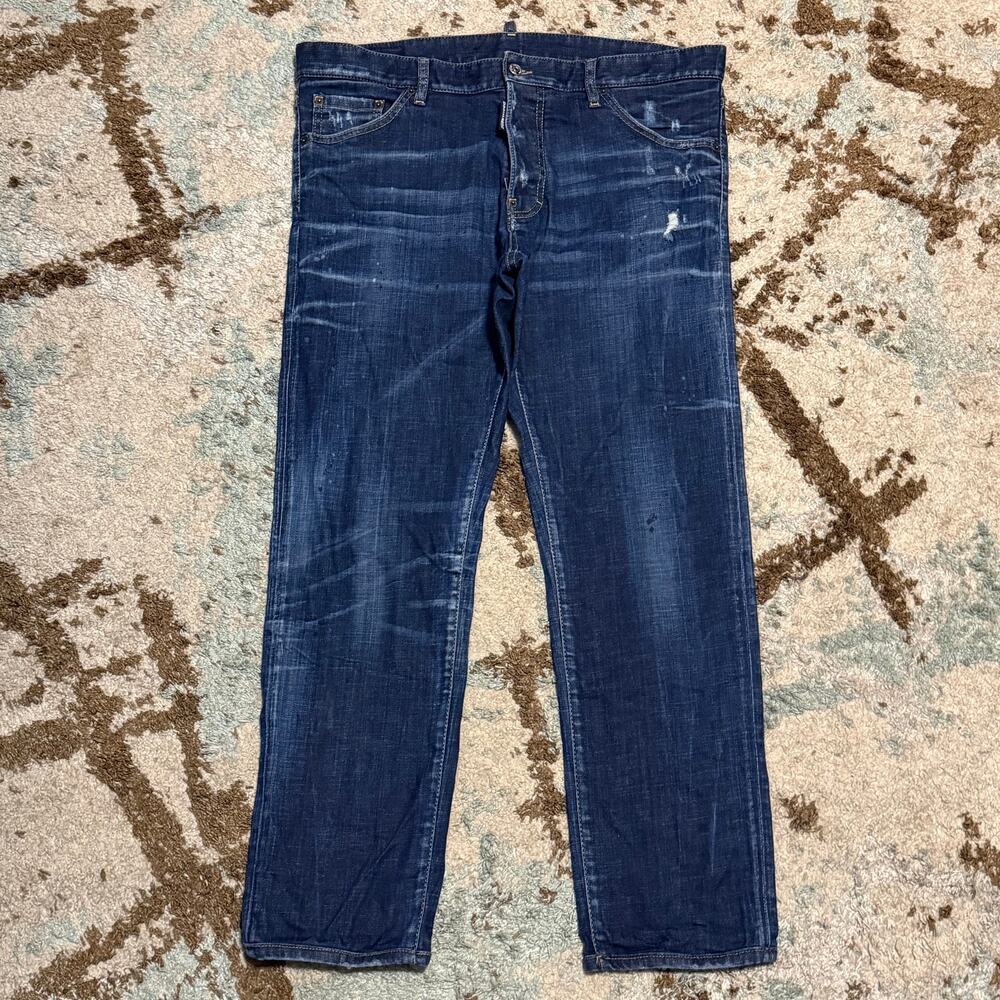 DSQUARED2 Cool Guy Jeans Blue Distressed Mens Size 56 (40x30) Streetwear